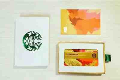Rare 2016 China Starbucks Holiday Special Edition Gold Color MSR Card + Gift Box - Sold on eBay Jan, 3rd 2020 for $25.00