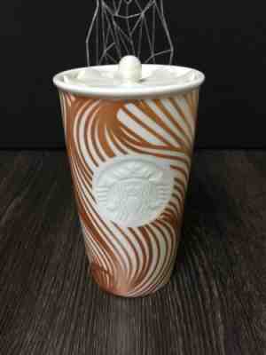 New Starbucks 2018 China Anniversary Pearly Lustre Hairline Double Wall Mug - Sold on eBay Jan, 3rd 2020 for $49.99