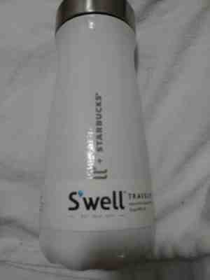 STARBUCKS  NEW SWELL TRAVELER  WHITE  ONYX 16 OZ FAST SHIPPING !!!! - Sold on eBay Jan, 3rd 2020 for $28.33