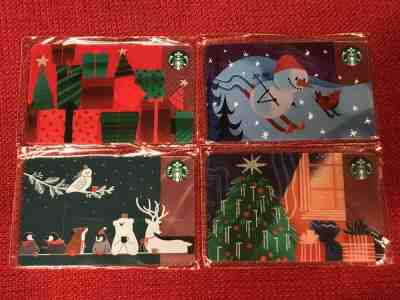4 NEW STARBUCKS 2019 RUSSIA CHRISTMAS GIFT CARDS LOT SEALED VERY LIMITED - Sold on eBay Jan, 3rd 2020 for $24.99