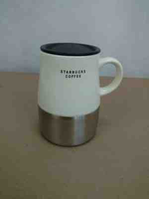 Starbucks Stainless & Ceramic Travel Coffee Tea Mug With Lid 2004 - Sold on eBay Jan, 3rd 2020 for $18.00