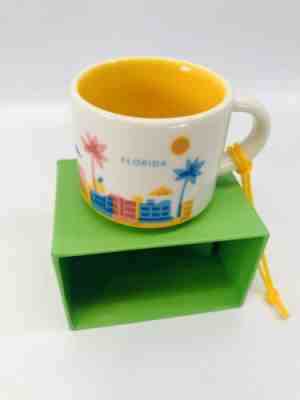 RETIRED Starbucks Florida Ornament You Are Here YAH 2oz Christmas Mug NEW - Sold on eBay Jan, 3rd 2020 for $19.99