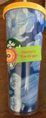 NEW Starbucks Cold Cup Desert Floral Cactus Blue TUMBLER 24oz - Sold on eBay Jan, 3rd 2020 for $20.00