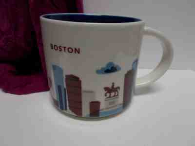 Starbucks Boston you Are Here Coffee Mug Cup 14 Oz Collection 2014 - Sold on eBay Jan, 3rd 2020 for $24.95