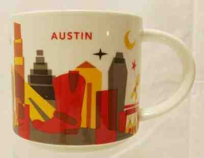 Starbucks 2012 AUSTIN TEXAS You Are Here Collection YAH 14 oz Coffee Tea Mug - Sold on eBay Jan, 3rd 2020 for $35.00