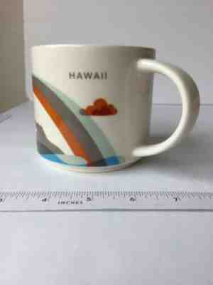 2017 Starbucks Hawaii Rainbow, Diamond Head,Palm Trees "You Are Here" Mug 14 oz. - Sold on eBay Jan, 2nd 2020 for $17.95