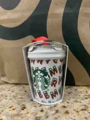 Starbucks 2019 Holiday MERRY COFFEE Mini Cup Christmas Tree Ornament Brand New - Sold on eBay Jan, 2nd 2020 for $16.99