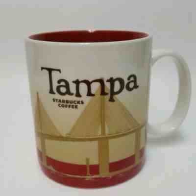 STARBUCKS TAMPA Mug 2009 City Collector Series Bridge Skyline Coffee Cup Florida - Sold on eBay Jan, 2nd 2020 for $35.15