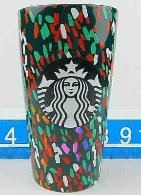 Starbucks Holiday Confetti Ceramic Travel Tumbler Mug 12oz Collection 2019 - Sold on eBay Jan, 2nd 2020 for $26.99
