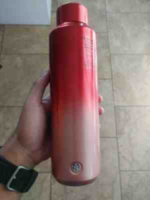 2019 Starbucks Holiday Red Rose Gold Ombre Vacuum Insulated Water Bottle 20 oz - Sold on eBay Jan, 2nd 2020 for $15.00