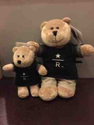 2017 Starbucks Reserve THAILAND Bearista Bear & Mini Bear Keychain Set -No Card - Sold on eBay Jan, 2nd 2020 for $59.99