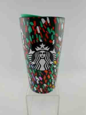 BRAND NEW = STARBUCKS 2019 CHRISTMAS HOLIDAY CONFETTI CERAMIC TRAVEL TUMBLER CUP - Sold on eBay Jan, 2nd 2020 for $23.97