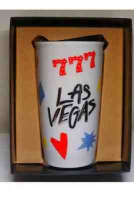 Starbucks Las Vegas 777 Double Walled Ceramic Travel Tumbler 12 oz