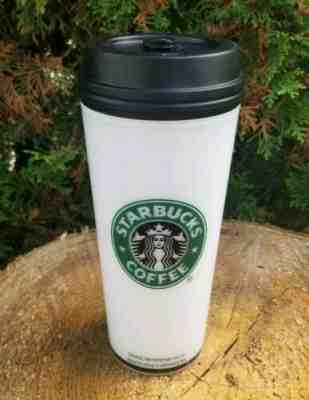 Starbucks 16 oz Plastic Travel Mug Plastic Mermaid Siren White Black Green 2005 - Sold on eBay Jan, 2nd 2020 for $22.00