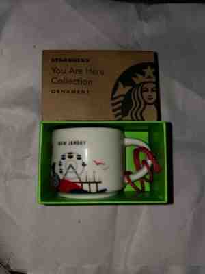 Brand NEW STARBUCKS NEW JERSEY You Are Here MUG Ornament Espresso New Collector - Sold on eBay Jan, 2nd 2020 for $19.95