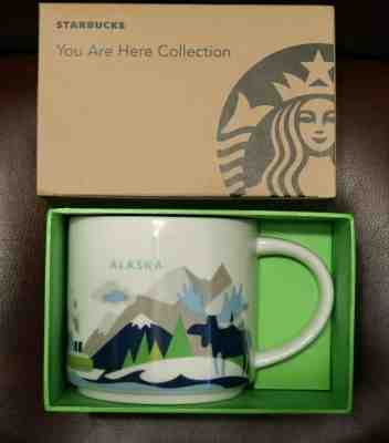 NEW Starbucks YOU ARE HERE COLLECTION ALASKA YAH w/Box 14 oz - Sold on eBay Jan, 2nd 2020 for $39.34