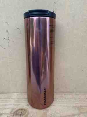 Starbucks Rose Gold Flip Top Vacuum Insulated Tumbler 16oz NEW 2019 Holiday Xmas - Sold on eBay Jan, 2nd 2020 for $15.00