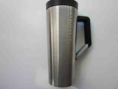 STARBUCKS STAINLESS STEEL 16 oz. TRAVEL MUG w/handle