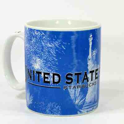 Starbucks Barista LIBERTY ISLAND 16oz Mug Cup 2002 USA Scenic Series Statue Of - Sold on eBay Jan, 2nd 2020 for $34.95