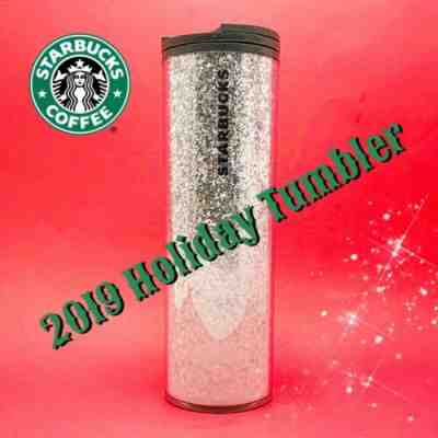 NWT Starbucks Holiday 19 Glitter Frost Ombre Travel Tumbler Hot Cold Coffee Mug - Sold on eBay Jan, 2nd 2020 for $32.99