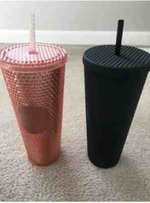 Starbucks Bling Matte Black 2019 halloween studded tumbler and 2019 Rose gold  - Sold on eBay Jan, 2nd 2020 for $115.00
