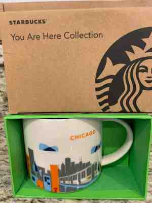 Starbucks YOU ARE HERE Collector Series 2014 Chicago Coffee Mug Cup - Sold on eBay Jan, 2nd 2020 for $15.00