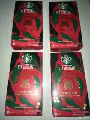 4 Starbucks Via Christmas Blend Vintage 2019 Instant Coffee 48 Packs Free Ship - Sold on eBay Jan, 2nd 2020 for $49.98
