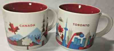 Starbucks Canada and Toronto Coffee Mugs - You Are Here Collection 2013  - Sold on eBay Jan, 2nd 2020 for $24.95