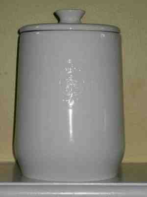 Rare 2009 Starbucks Coffee Company Canister White Bone China Cookie Jar - Sold on eBay Jan, 2nd 2020 for $24.95