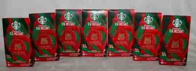Starbucks VIA Instant Coffee Christmas Blend Vintage 2019 7 Boxes 84 Packets NEW - Sold on eBay Jan, 2nd 2020 for $79.99