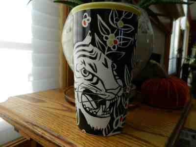 NEW Starbucks White Tiger Double Wall Ceramic Traveler Coffee Tumbler 12oz + Lid - Sold on eBay Jan, 2nd 2020 for $16.50