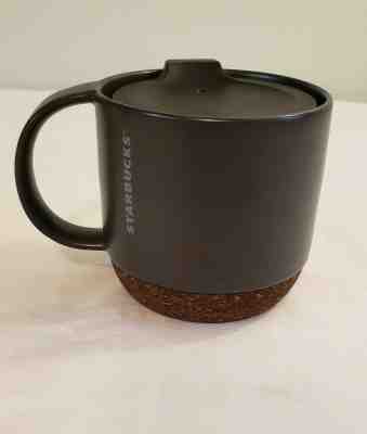 Starbucks Chubby Ceramic Travel Coffee Cup Mug 12 oz Cork Bottom - Sold on eBay Jan, 2nd 2020 for $19.95