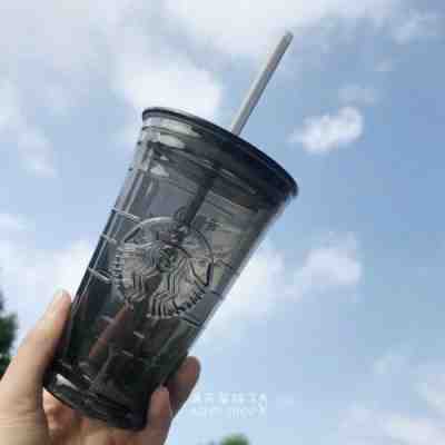New China 2019 Starbucks Summer Siren Logo Black 16oz Glass Water Bottle - Sold on eBay Jan, 2nd 2020 for $26.99