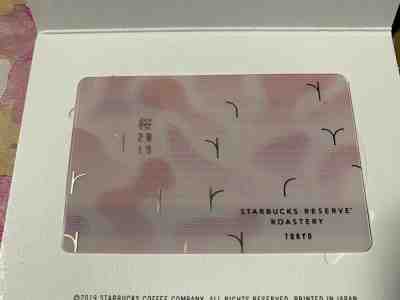 Starbucks Japan Reserve Roastery Cherry Blossom Sakura Card  Free shipping  - Sold on eBay Jan, 2nd 2020 for $18.00