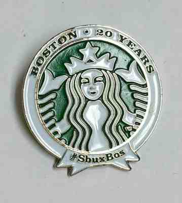 Vintage STARBUCKS Boston 20 Year Pin - Sold on eBay Jan, 2nd 2020 for $20.00