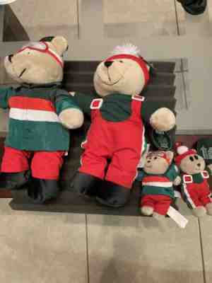 (4 Bears)Starbucks Christmas Holiday 2019 Red & Green Barista Bear Plush & Bear - Sold on eBay Jan, 2nd 2020 for $36.99