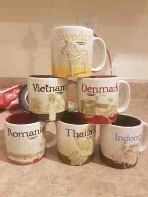 Starbucks Mini Espresso Demitasse  Global Mugs $20 each  - Sold on eBay Jan, 2nd 2020 for $20.00