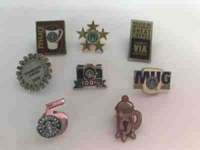 Starbucks Pin Assortment  total of 8 pins cofee bar collectible memorabilia  - Sold on eBay Jan, 1st 2020 for $29.98