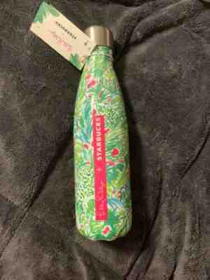 17 oz Starbucks Swell Lilly Pulitzer Water Bottle S'well NWT In The Groves Green - Sold on eBay Jan, 1st 2020 for $39.95