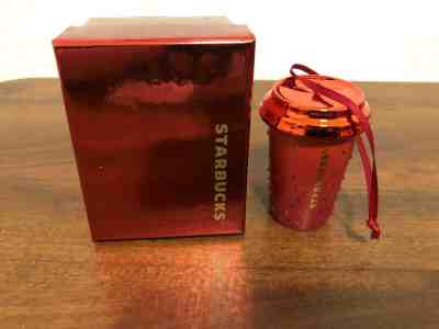 NEW Starbucks 2015 RED Swarovski Xmas Christmas ornament  - Sold on eBay Jan, 1st 2020 for $32.96