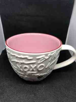 Rare Starbucks Valentines / Heart Mug 12 Oz Coffee Mug 2007 Pink Interior.  XOXO - Sold on eBay Jan, 1st 2020 for $21.99