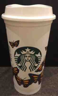 Starbucks Butterflies Reusable Cup Monarch Coffee Plastic NEW 16oz DISCONTINUED! - Sold on eBay Jan, 1st 2020 for $19.99