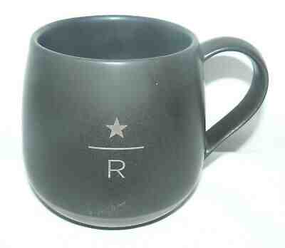 STARBUCKS 16 OZ 2015 STAR LETTER R HEAVY COFFEE MUG POT BELLY CUP - Sold on eBay Jan, 1st 2020 for $15.83