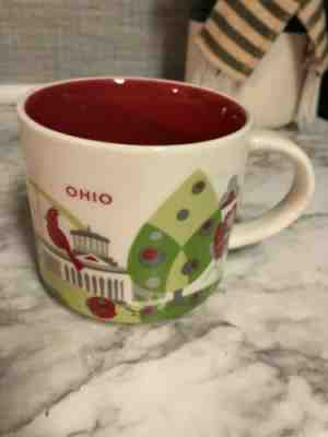 Starbucks Ohio Coffee Mug Cup You Are Here Collection 14 oz Red White Never Used - Sold on eBay Jan, 1st 2020 for $24.99