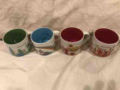 Starbucks You Are Here mugs (4) - Sold on eBay Jan, 1st 2020 for $19.99