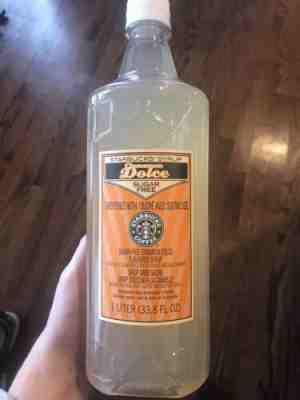 Starbucks Sugar-free Cinnamon Dolce Syrup 1 Liter Best By 12/24/19 - Sold on eBay Jan, 1st 2020 for $24.00