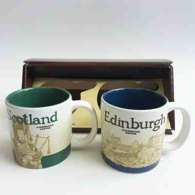 2 Demitasse Starbucks City Mugs 3 oz EDINBURGH & SCOTLAND series 2017, New - Sold on eBay Jan, 1st 2020 for $18.00