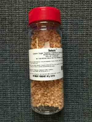 Starbucks Caramel Sugar Topping for Caramel Ribbon Crunch Frappuccino NEW! RARE! - Sold on eBay Jan, 1st 2020 for $30.00