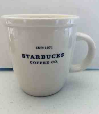 2001 Starbucks Co Est 1971 Barista White Abbey Coffee Mug LARGE 18 oz  - Sold on eBay Jan, 1st 2020 for $21.00