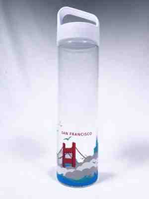 Starbucks 2016 Glass Water Bottle You Are Here San Francisco Tumbler With Lid - Sold on eBay Jan, 1st 2020 for $22.97